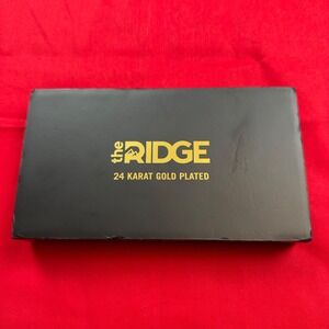 The Ridge Wallet 24 Karat Gold Plated Minimalist RFID Blocking Cash Strap Gold